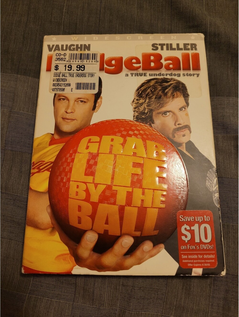 DodgeBall: A True Underdog Story Widescreen DVD Vince Vaughn Ben Stiller Comedy